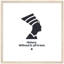 Load image into Gallery viewer, Ancient Origins Matte Paper Wooden Framed Poster - Egypt Quote