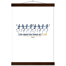 Load image into Gallery viewer, Ancient Origins Matte Paper Poster & Hanger - Live as Play Skeletons