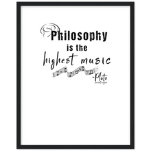 Load image into Gallery viewer, Ancient Origins Matte Paper Wooden Framed Poster - Philosophy Words Dark