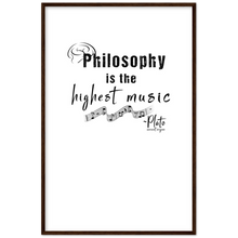 Load image into Gallery viewer, Ancient Origins Matte Paper Wooden Framed Poster - Philosophy Words Dark