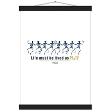 Load image into Gallery viewer, Ancient Origins Matte Paper Poster & Hanger - Live as Play Skeletons