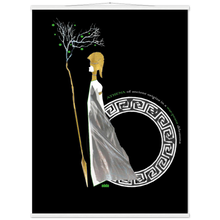 Load image into Gallery viewer, Ancient Origins Matte Paper Poster & Hanger - Athena Black