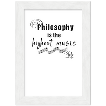 Load image into Gallery viewer, Ancient Origins Matte Paper Wooden Framed Poster - Philosophy Words Dark
