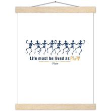 Load image into Gallery viewer, Ancient Origins Matte Paper Poster & Hanger - Live as Play Skeletons