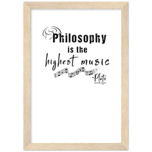 Load image into Gallery viewer, Ancient Origins Matte Paper Wooden Framed Poster - Philosophy Words Dark