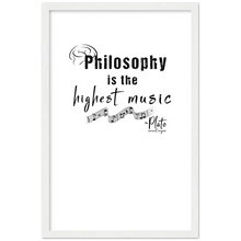 Load image into Gallery viewer, Ancient Origins Matte Paper Wooden Framed Poster - Philosophy Words Dark