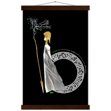 Load image into Gallery viewer, Ancient Origins Matte Paper Poster & Hanger - Athena Black