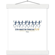 Load image into Gallery viewer, Ancient Origins Matte Paper Poster & Hanger - Live as Play Skeletons