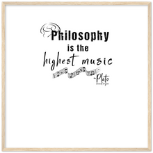 Load image into Gallery viewer, Ancient Origins Matte Paper Wooden Framed Poster - Philosophy Words Dark