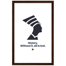 Load image into Gallery viewer, Ancient Origins Matte Paper Wooden Framed Poster - Egypt Quote