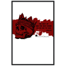 Load image into Gallery viewer, Ancient Origins Matte Paper Wooden Framed Poster - Hearclitus Quote