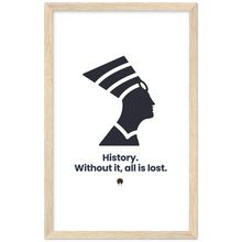 Load image into Gallery viewer, Ancient Origins Matte Paper Wooden Framed Poster - Egypt Quote