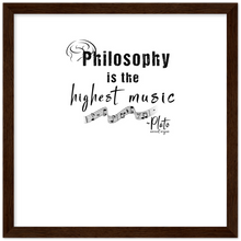 Load image into Gallery viewer, Ancient Origins Matte Paper Wooden Framed Poster - Philosophy Words Dark