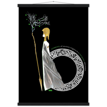 Load image into Gallery viewer, Ancient Origins Matte Paper Poster & Hanger - Athena Black
