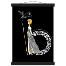 Load image into Gallery viewer, Ancient Origins Matte Paper Poster & Hanger - Athena Black