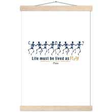 Load image into Gallery viewer, Ancient Origins Matte Paper Poster & Hanger - Live as Play Skeletons