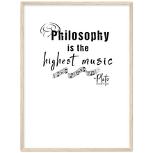 Load image into Gallery viewer, Ancient Origins Matte Paper Wooden Framed Poster - Philosophy Words Dark