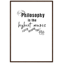 Load image into Gallery viewer, Ancient Origins Matte Paper Wooden Framed Poster - Philosophy Words Dark