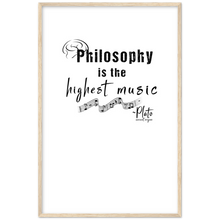 Load image into Gallery viewer, Ancient Origins Matte Paper Wooden Framed Poster - Philosophy Words Dark