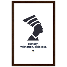 Load image into Gallery viewer, Ancient Origins Matte Paper Wooden Framed Poster - Egypt Quote