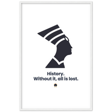 Load image into Gallery viewer, Ancient Origins Matte Paper Wooden Framed Poster - Egypt Quote