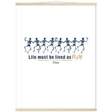 Load image into Gallery viewer, Ancient Origins Matte Paper Poster & Hanger - Live as Play Skeletons
