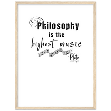Load image into Gallery viewer, Ancient Origins Matte Paper Wooden Framed Poster - Philosophy Words Dark