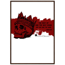Load image into Gallery viewer, Ancient Origins Matte Paper Wooden Framed Poster - Hearclitus Quote