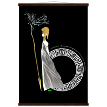 Load image into Gallery viewer, Ancient Origins Matte Paper Poster & Hanger - Athena Black