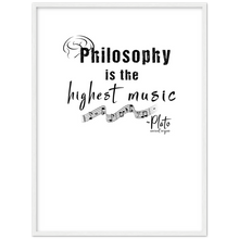 Load image into Gallery viewer, Ancient Origins Matte Paper Wooden Framed Poster - Philosophy Words Dark