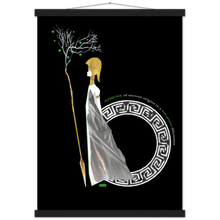 Load image into Gallery viewer, Ancient Origins Matte Paper Poster & Hanger - Athena Black