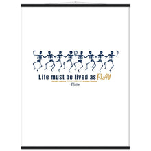 Load image into Gallery viewer, Ancient Origins Matte Paper Poster & Hanger - Live as Play Skeletons