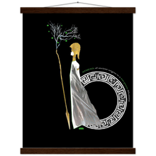 Load image into Gallery viewer, Ancient Origins Matte Paper Poster & Hanger - Athena Black