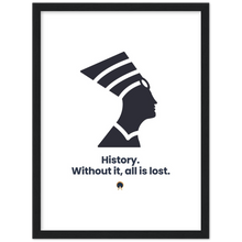 Load image into Gallery viewer, Ancient Origins Matte Paper Wooden Framed Poster - Egypt Quote