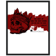 Load image into Gallery viewer, Ancient Origins Matte Paper Wooden Framed Poster - Hearclitus Quote
