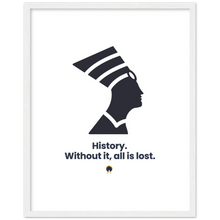 Load image into Gallery viewer, Ancient Origins Matte Paper Wooden Framed Poster - Egypt Quote