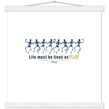 Load image into Gallery viewer, Ancient Origins Matte Paper Poster & Hanger - Live as Play Skeletons