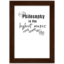 Load image into Gallery viewer, Ancient Origins Matte Paper Wooden Framed Poster - Philosophy Words Dark