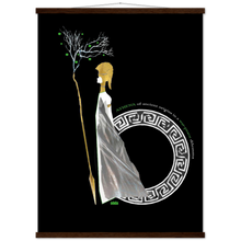 Load image into Gallery viewer, Ancient Origins Matte Paper Poster & Hanger - Athena Black
