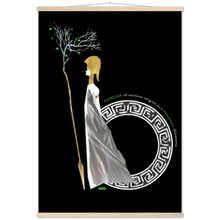 Load image into Gallery viewer, Ancient Origins Matte Paper Poster & Hanger - Athena Black