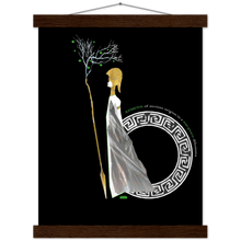 Load image into Gallery viewer, Ancient Origins Matte Paper Poster & Hanger - Athena Black