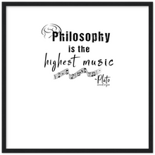Load image into Gallery viewer, Ancient Origins Matte Paper Wooden Framed Poster - Philosophy Words Dark