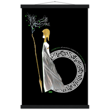 Load image into Gallery viewer, Ancient Origins Matte Paper Poster & Hanger - Athena Black