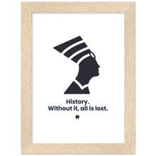 Load image into Gallery viewer, Ancient Origins Matte Paper Wooden Framed Poster - Egypt Quote