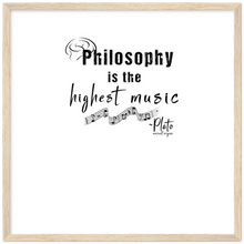 Load image into Gallery viewer, Ancient Origins Matte Paper Wooden Framed Poster - Philosophy Words Dark