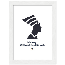Load image into Gallery viewer, Ancient Origins Matte Paper Wooden Framed Poster - Egypt Quote