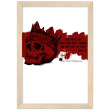 Load image into Gallery viewer, Ancient Origins Matte Paper Wooden Framed Poster - Hearclitus Quote