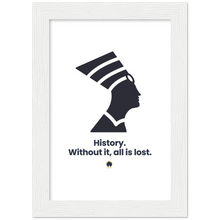 Load image into Gallery viewer, Ancient Origins Matte Paper Wooden Framed Poster - Egypt Quote