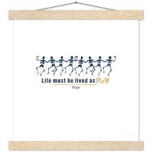 Load image into Gallery viewer, Ancient Origins Matte Paper Poster & Hanger - Live as Play Skeletons