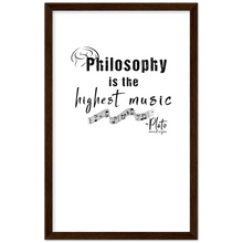 Load image into Gallery viewer, Ancient Origins Matte Paper Wooden Framed Poster - Philosophy Words Dark